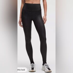 Lululemon Wunder Train High Rise Matte Shine 28” Tight